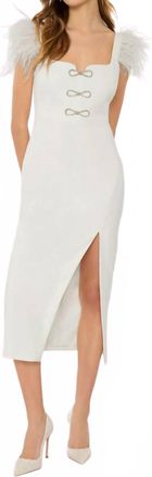 LIKELY Rizzo Midi Dress In White