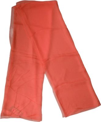 Dolce & Gabbana Stola - Dames - Zijden sjaals - Oranje - ONE Size - Accessoires