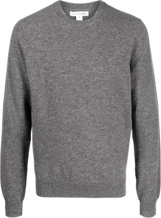 Comme Des Gar&ccedil;ons Rondgebreide trui - Heren - Ronde hals truien - Grijs - M - Wol - Truien & Vesten