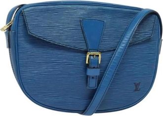 Louis Vuitton Tweedehands leren Louis Vuitton tassen - Dames - Vintage Schoudertas - Blauw - ONE Size - Leer - Vintage