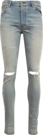 Amiri Jeans skinny con applicazione ed effetto vissuto - Blu