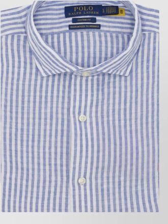 Ralph Lauren casual striped shirt button neck collar