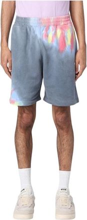 Msgm Tie-Dye Casual Shorts Stijlvol Comfort - Heren - Korte Broeken - Veelkleurig - S - Korte Broeken