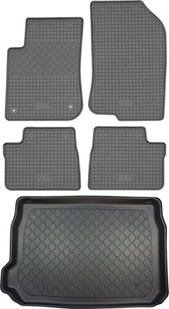 OEM Juego De Alfombrillas De Goma Para Coche Y Alfombrilla Para Maletero Para Peugeot 2008 I Suv (5 Puertas) De Abril De 2013 A Diciembre De 2019