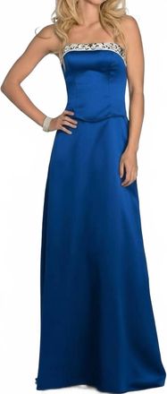 Milano Formals Womens Gilded Simplicity Dress In Royal