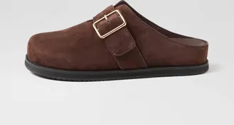 Ziera Womens Moris W Flat Shoes In Chocolate Suede