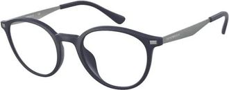 Emporio Armani unisex, Accessoires, Blauw, Maat: 51 MM