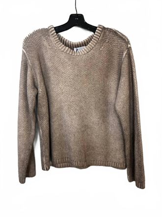 Ploumanac'h Womens Patty Soffio Art Cashmere Crumble Crewneck Sweater In Espresso