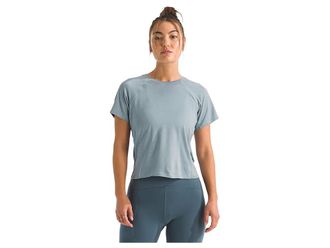 The North Face Jaida Short Sleeve T-Shirts Womens Clothing Frost Grey/Light Heather : XL, Elastane/Polyester