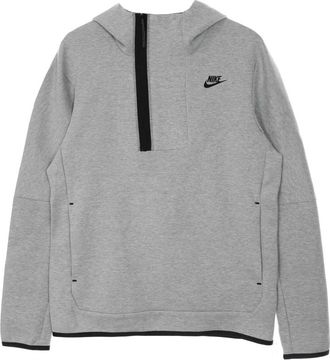 Nike Lichte Hoodie met Halve Rits - Heren - Sportshirts - Grijs - XL - Katoen - Fitness