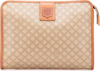 Celine Pre-owned Celine Macadam Coated Canvas Clutch Ladies M09