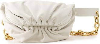 Bottega Veneta White Leather Sling Bag (Pre-Owned)