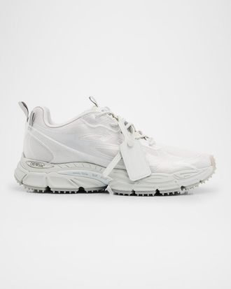 Off-white Mens Be Right Back Mesh Runner Sneakers