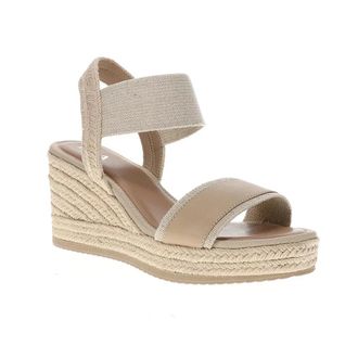 Mia Bayle Sandals Womens Beige Ankle Strap Wedge Heel Espadrille RHS8793