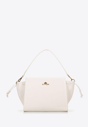 Wittchen Dames leren etui met bandjes, cr&egrave;me, natuurlijk leer