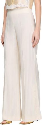 Sandro Buttoned-slit straight-leg trousers in Ecru at Nordstrom, Size 40 Eu
