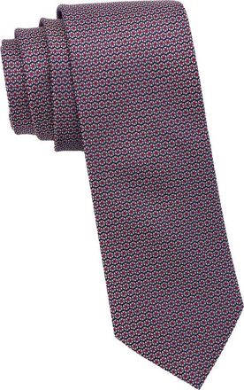 Ben Sherman Geometric Woven Tie in Navy/Red at Nordstrom Rack