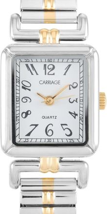 Timex Carriage Quartz White Dial Ladies Watch C2A971