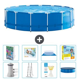 Intex Piscina Con Estructura Redonda - 457x122 Cm - 9-piezas S639