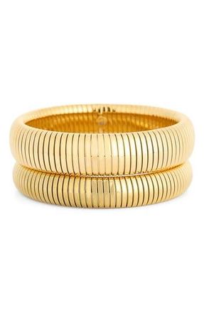 Electric Picks Cleo Set of 2 Bangle Bracelets in Gold at Nordstrom Rack
