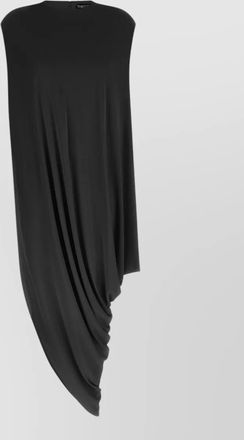 Tom Ford asymmetric hem draped sleeveless cap top