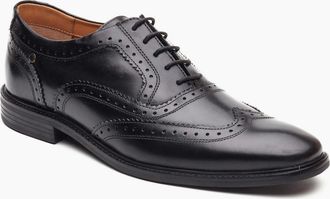 base Mens Clarence Mens Brogue Shoes - Black - Size: 12