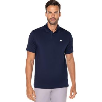 Coolibar Mens Victory Lap Short Sleeve Polo, UPF 50+ Sun Protection in Navy at Nordstrom, Size Xx-Large