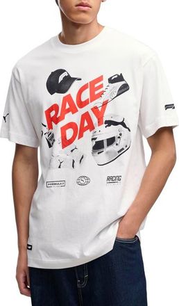 Puma F1 Race Day Graphic T-Shirt in Puma White at Nordstrom, Size X-Large