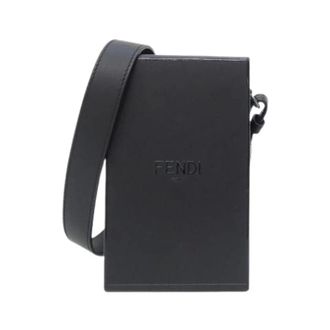 Fendi Pre-owned Leren Schoudertas - Dames - Pre-owned - Zwart - Maat: ONE Size Leer