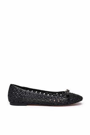 Twin-Set Black Rubber Ballerina