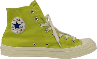 Comme Des Gar&ccedil;ons Comme des Gar&ccedil;ons Play x Converse Chuck 70 High-Top Sneakers in Green Canvas