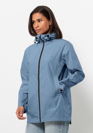 Jack Wolfskin Outdoorjacke JACK WOLFSKIN DESERT WIND JKT W, Damen, Gr. M (38/40), blau (elemental, blau), OBERSTOFF: 100% POLYESTER; Futter: 100% POLYESTER, Jacken 