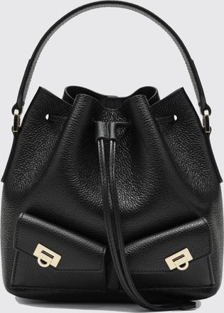 Ferragamo Borsa a secchiello Ferragamo in pelle martellata