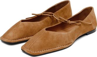 Alohas Sway Square Toe Ballet Flat in Tan at Nordstrom, Size 11-11.5Us