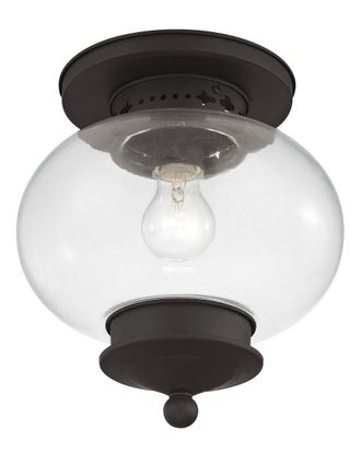 Livex Lighting Livex Harbor 1-Light Bronze Ceiling Mount