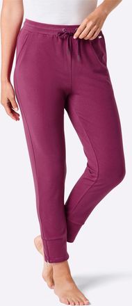 Feel Good Jerseyhose FEEL GOOD, Damen, Gr. 36/38, Normalgr&ouml;ssen, malve, 50% Baumwolle, 50% Polyester, unifarben, Hosen Jerseyhose