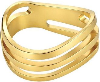 Adornia Adornia Tarnish Resistant 18K Plated Wave Band