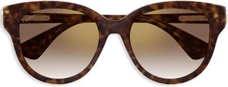 Cartier Occhiali da sole cat-eye con effetto tartarugato - Marrone