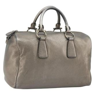 Louis Vuitton Pre-owned Hand Bag - Dames - Pre-owned - Grijs - Maat: ONE Size Leer
