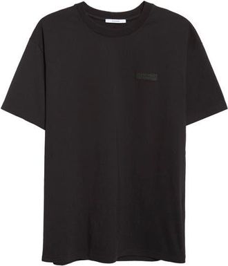 Givenchy Regular Fit Logo Patch T-Shirt in Black at Nordstrom, Size Xxx-Large