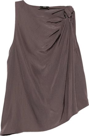 Eleh Draped Detail Top With Asymmetric Hem
