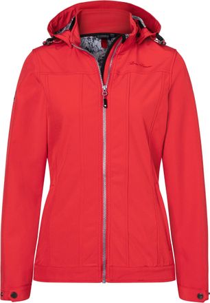 Deproc Softshelljacke DEPROC ACTIVE DECORAH PEAK WOMEN, Damen, Gr. 40 (M), rot, 94% Polyester; 6% Elasthan, tailliert, gerader Abschluss mit Windstopper,mit 