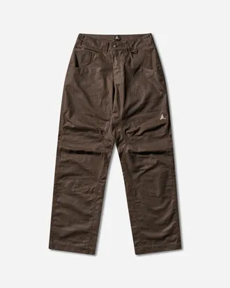 Roa Men s Crimp Shaped Cotton Pants Dark Brown