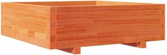 vidaXL Garden Planter Wax Brown 80x80x26.5 cm Solid Wood Pine Vidaxl