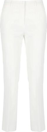Pantaloni Torino Witte Viscose Broek - Dames - Wijde Broeken - Wit - M - Broeken