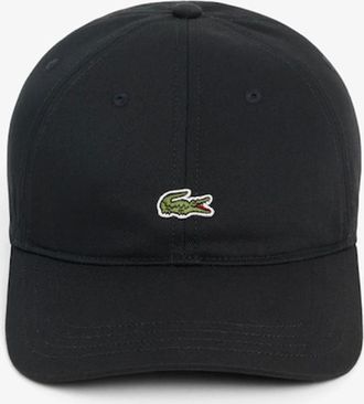 Lacoste Mens Lacoste Cotton Twill Cap - Black