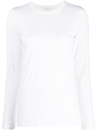 Rag & Bone slim-fit longsleeved T-shirt - women - Cotton - S - White