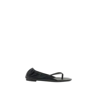 Jacquemus Flat Sandals, female, Black, Size: 10 US The flat sandals