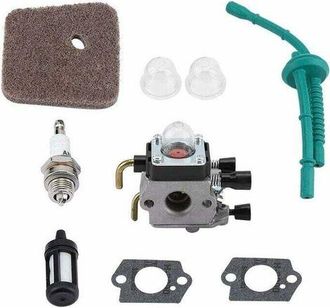 OEM Juego De Carburador Para Stihl Fs55 Fs55r Fs55rc Fs38 Km55 Hl45 Km55r. Incluye Filtro De Aire, Kit De L&iacute;nea De Combustible Y Kit De Buj&iacute;as