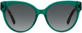 Kate Spade New York aubriela 55mm gradient round sunglasses in Green/Grey Shaded at Nordstrom Rack